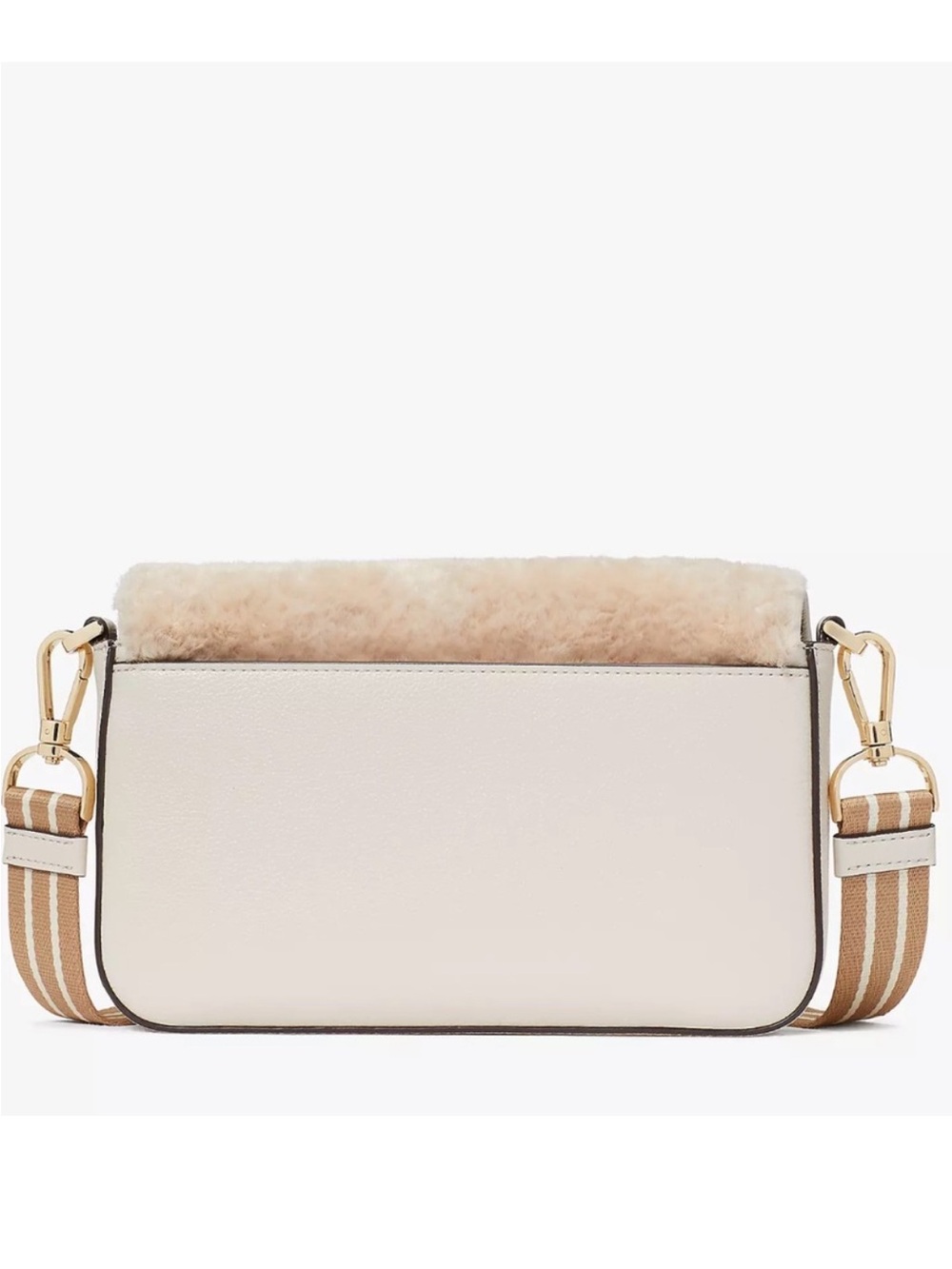 ♠️Kate Spade Rosie Faux Shearling Small Flap Crossbody Bag NWT - Picture 4 of 6